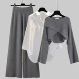 Amalia Cosy Long-Sleeve Three-Piece Set