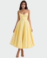 Sunčica - Yellow Midi Dress