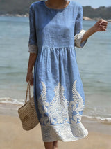 Tiffany | Floral and botanical print dress