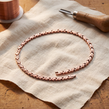 Cedar X-Link Copper Necklace