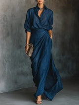 Marta - Maxi Draping Dress
