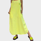 Marinka - Cotton and linen strap dress