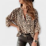 Bella Modern Leopard Print Blouse