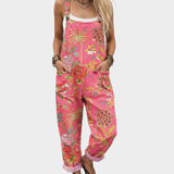 Đurđa – Ροζ Ολόσωμη Φόρμα με Print