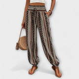 Lola - Trousers with an ethnic print