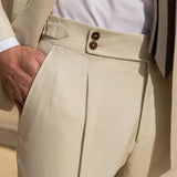 Peter | Summer Linen-Look Trousers