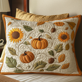 Autumn Blessings Quilted Cushion Cover