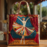 Lina Elegant Ballerina Quilted Tote Bag