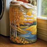 Quilted laundry basket – natural motif – NCU0TH2981