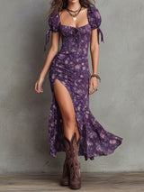 Antonija - Floral Boho Midi Dress