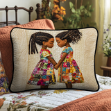 Intertwined Threads Quilted Cushion Cover