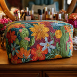 Cactus Carnival Quilted Make-up Bag