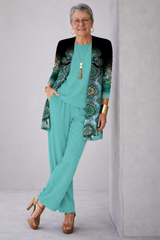 Gel | Women's three-piece set in turquoise