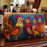 Chicken Cozy Quilted Make-up Bag