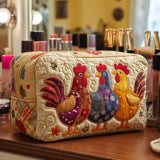 Chicken Dream Quilted Make-up Bag