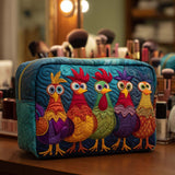 Chicken Love Quilted Make-up Bag