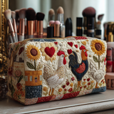Chicken Valley Quilted Make-up Bag