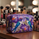 Colorful Wings Quilted Make-up Bag