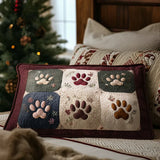 Cosy Paws Quilted Cushion Cover