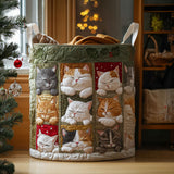 Quilted laundry basket – cats – NCU0PTT1375