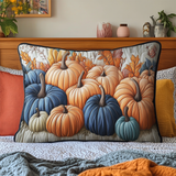 Decorative Pumpkins Quilted Cushion Cover