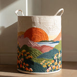Floral Quilted Laundry Basket – Design 1190