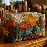 Desert Flora Quilted Make-up Bag