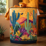 Quilted laundry basket – cacti – NCU0DV687