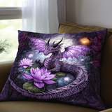Decorative Dragon Quilted Cushion Cover