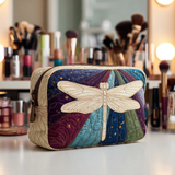 Dragonfly Garden Quilted Make-up Bag