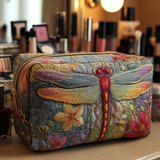 Dragonfly Meadow Quilted Make-up Bag