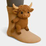 Margaret | Highland Cow Charm Socks