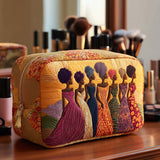 Elegant Queens Quilted Make-up Bag