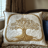 Eternal Tree Quilted Cushion Cover