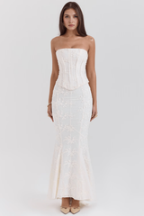 Evi | Dress with Embroidered Corset