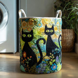 Cats Quilted Laundry Basket – Design 1168