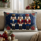 Festive Pattern Quilted Cushion Cover