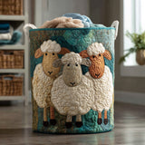 Decorative Quilted Laundry Basket – Design 0807