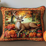 Woodland Animals Quilted Cushion Cover