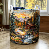 Bees & Flowers Quilted Laundry Basket – Design 1599
