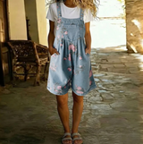 Pauline Floral Denim Jumpsuit