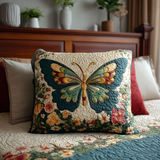 Golden Garden Quilted Cushion Cover