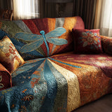 Golden Horizon | Quilted Sofa Cover