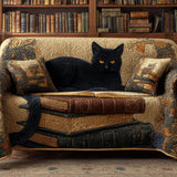 Golden Whiskers | Quilted Armchair Cover