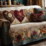 Heart Garden | Quilted Armchair Cover