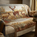 Hidden Deer | Quilted Sofa Cover