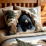 Christmas Retreat Quilted Cushion Cover
