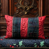 Festive Hearts Quilted Cushion Cover
