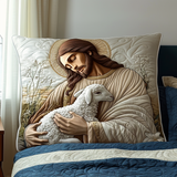 Protective Embrace Quilted Cushion Cover