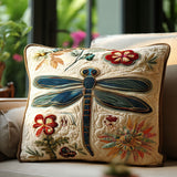 Luminous Hummingbird Quilted Cushion Cover